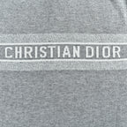 Dior Oblique Reversible Hooded Zip Jacket in Grey Cashmere Knit