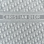 Dior Oblique Reversible Hooded Zip Jacket in Grey Cashmere Knit