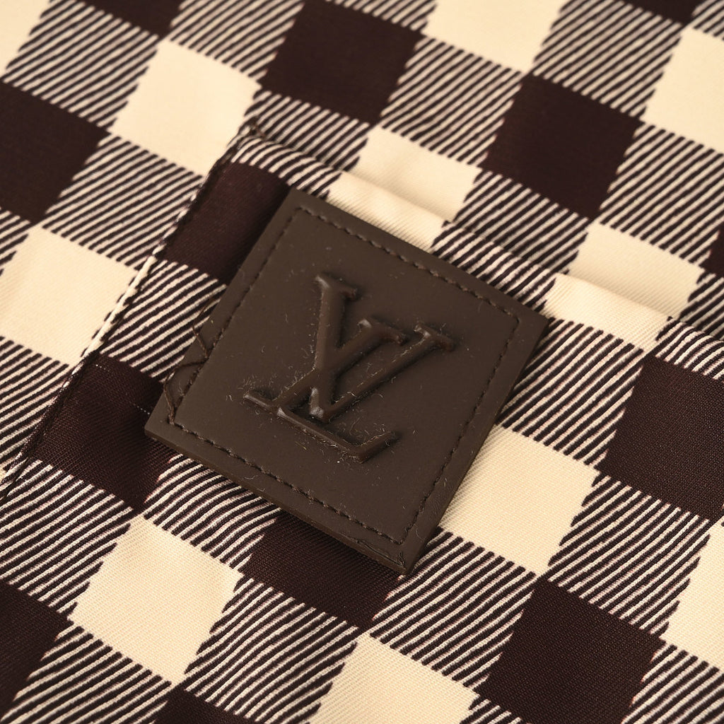 LOUIS VUITTON LV Damier Pocket Logo Short-Sleeve Shirt