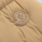 Moncler Stand Collar Solid Color Double Zipper Down Jacket