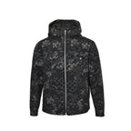 Gucci Black GG Monogram Camo Floral Jacquard Full-Zip Hooded Field Jacket