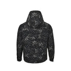 Gucci Black GG Monogram Camo Floral Jacquard Full-Zip Hooded Field Jacket