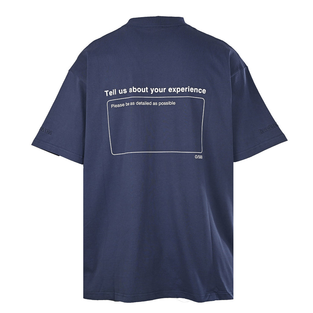Balenciaga Five Stars Oversized T-Shirt – Navy