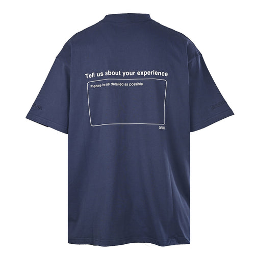 Balenciaga Five Stars Oversized T-Shirt – Navy