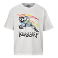BURBERRY Graffiti Equestrian Knight Print Crew-Neck Short-Sleeve T-Shirt
