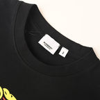 BURBERRY Graffiti Equestrian Knight Print Crew-Neck Short-Sleeve T-Shirt
