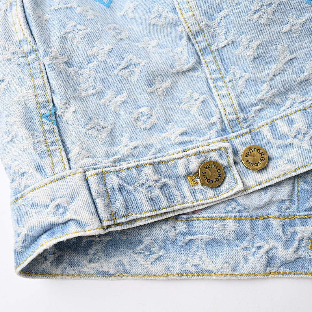 Louis Vuitton Men's Logo Print Jacket | Luxury Streetwear Outerwear