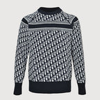Dior Oblique Jacquard Cashmere Reversible Crewneck Sweater