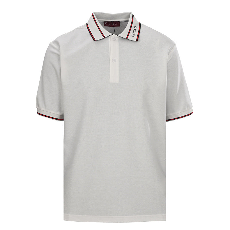 GUCCI Ribbed Jacquard Polo Shirt