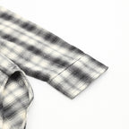 Balenciaga Black and White Plaid Button-Up Shirt
