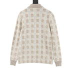 Louis Vuitton Cream Textured Knit Cardigan