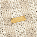 Louis Vuitton Cream Textured Knit Cardigan