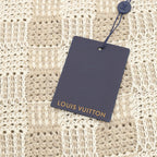 Louis Vuitton Cream Textured Knit Cardigan