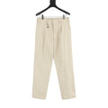 Prada Trousers with Triangle Logo Keychain