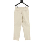 Prada Trousers with Triangle Logo Keychain
