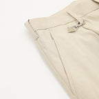 Prada Trousers with Triangle Logo Keychain