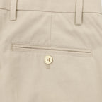Prada Trousers with Triangle Logo Keychain