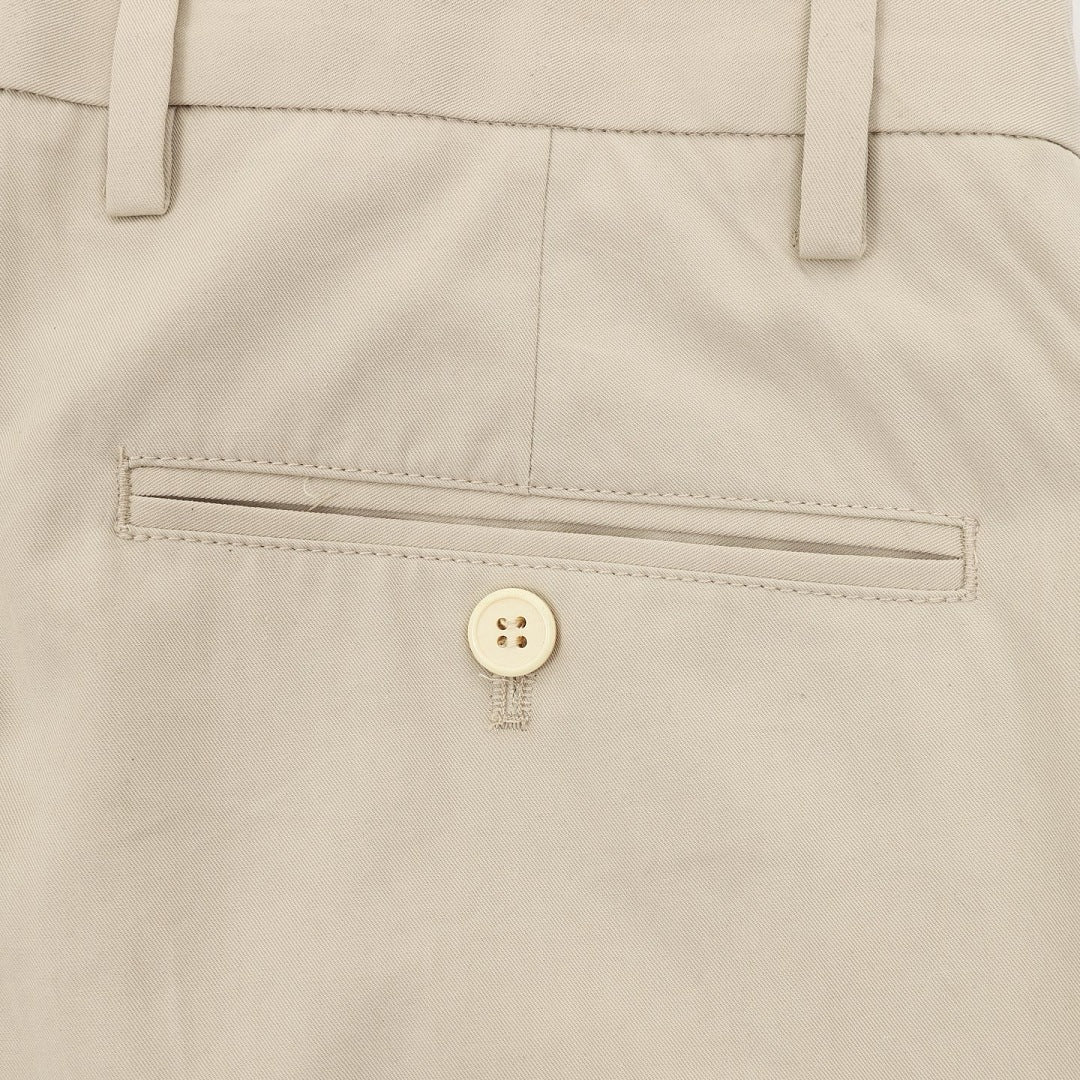 Prada Trousers with Triangle Logo Keychain