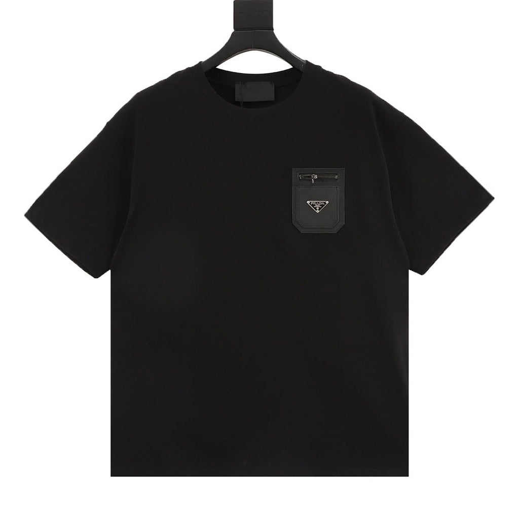 PRADA Nylon Zip-Pocket T-Shirt | 2026 New Collection