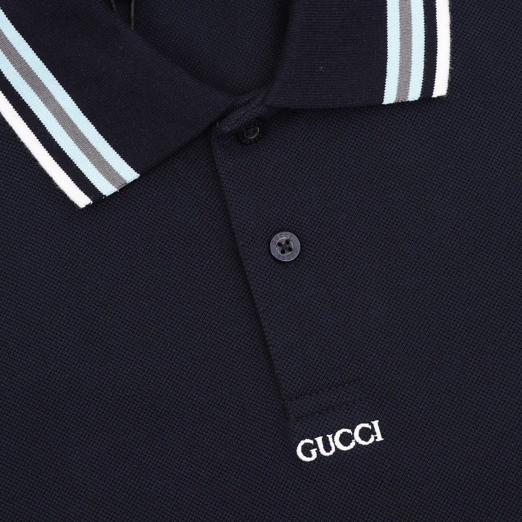 Gucci Minimalist Lettering Polo Shirt