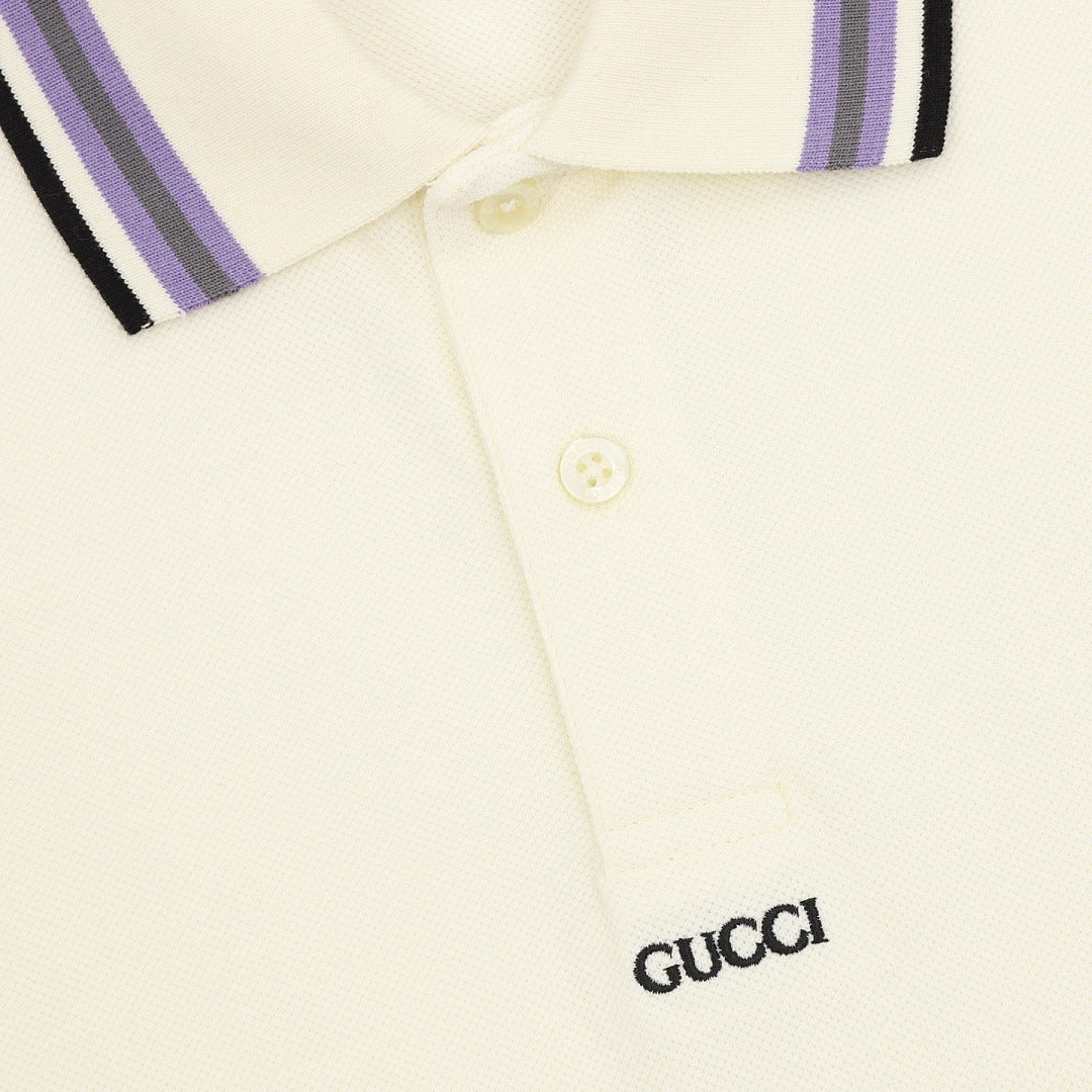Gucci Minimalist Lettering Polo Shirt