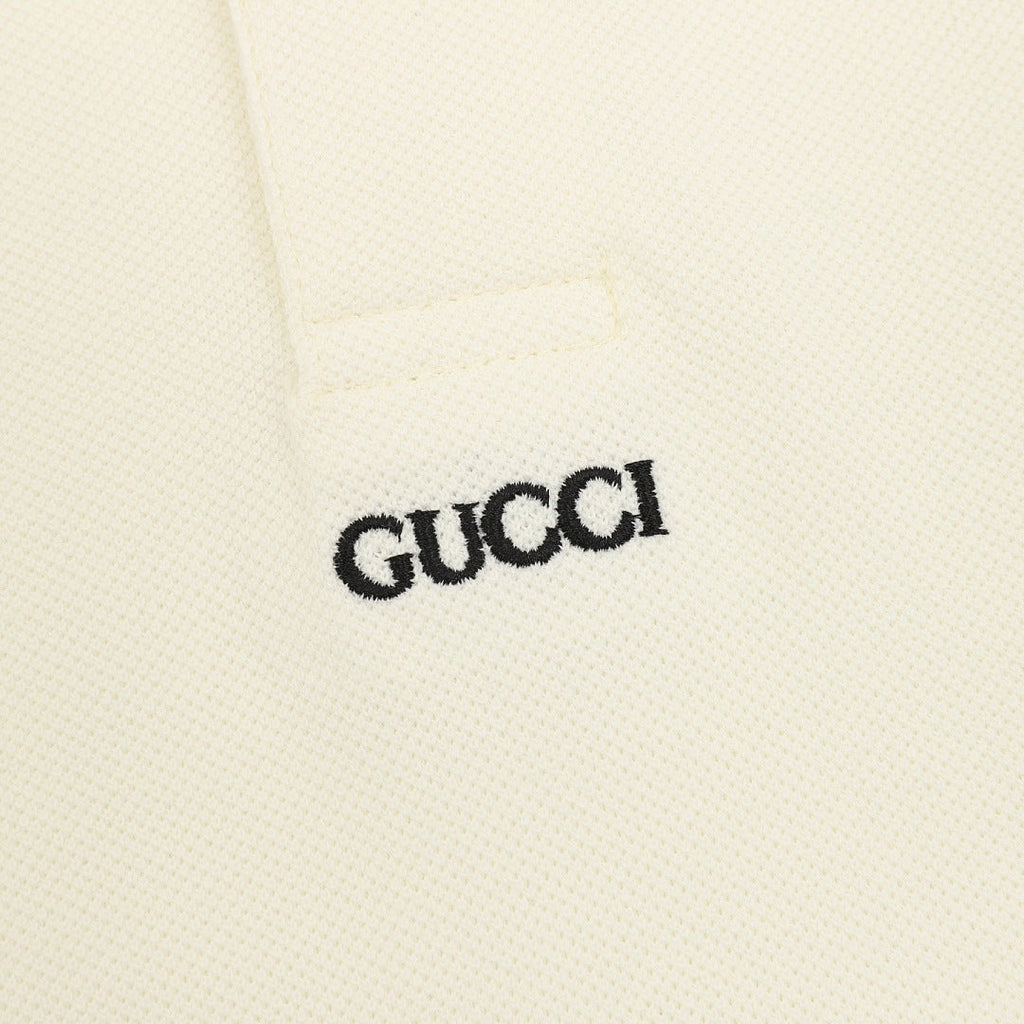Gucci Minimalist Lettering Polo Shirt