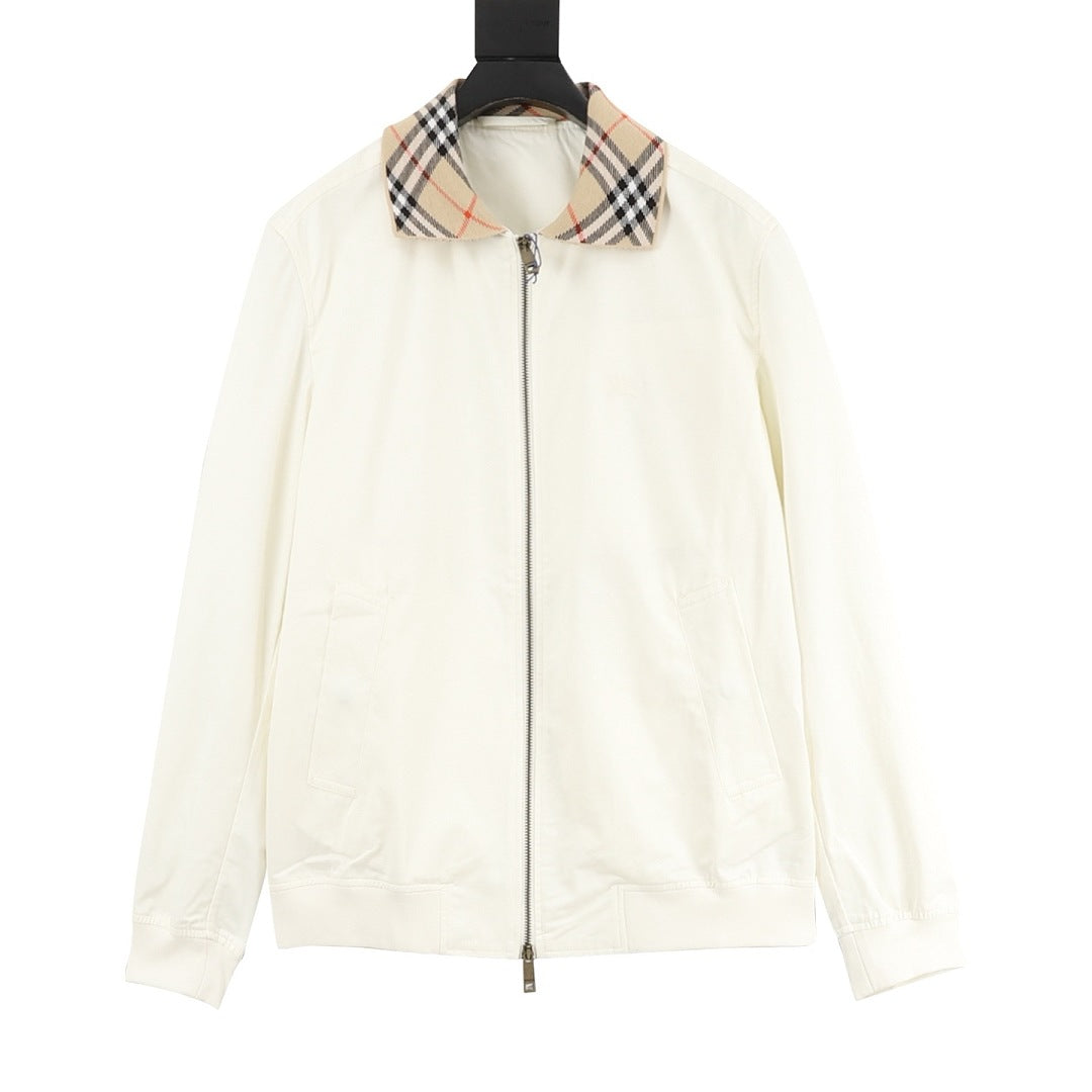 BURBERRY BBR Two-Tone Check Lapel Jacket