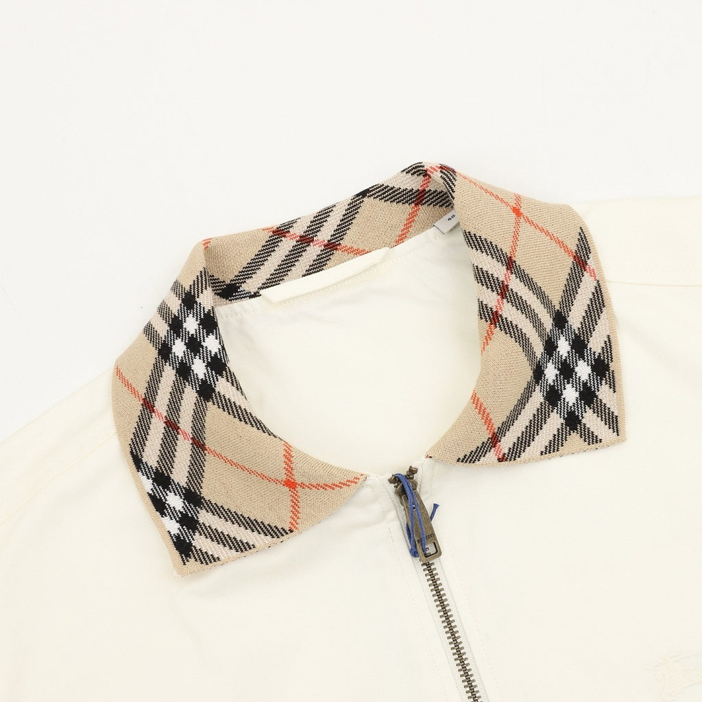 BURBERRY BBR Two-Tone Check Lapel Jacket
