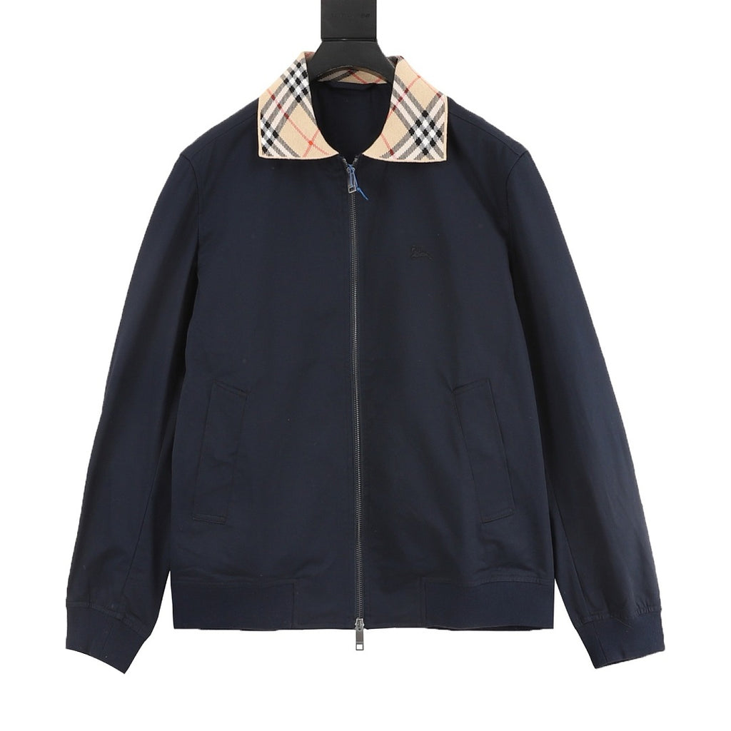 BURBERRY BBR Two-Tone Check Lapel Jacket