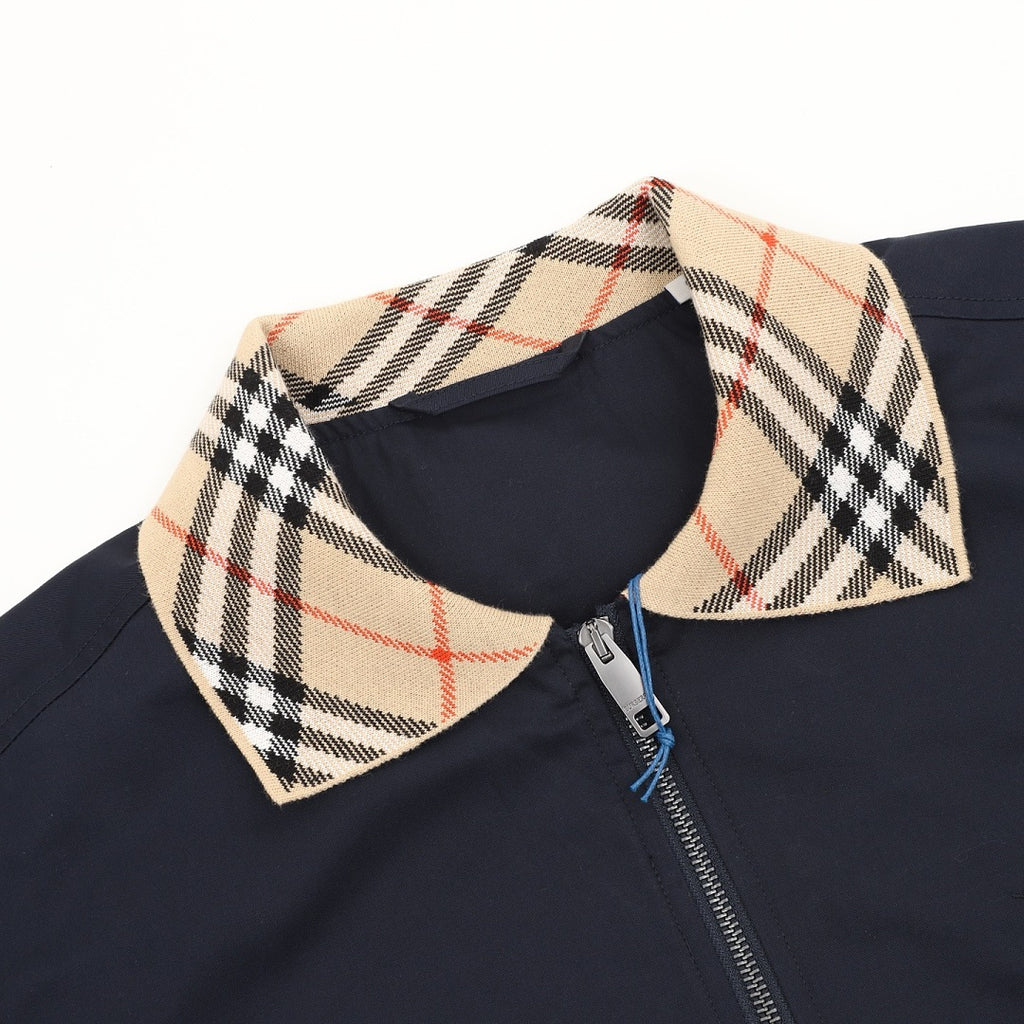 BURBERRY BBR Two-Tone Check Lapel Jacket