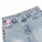 Chrome Hearts x GALLERY DEPT Horsehair Patchwork Leather Flared Jeans