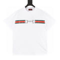 GUCCI Two-Tone Horsebit Web T-Shirt