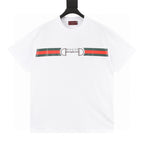 GUCCI Two-Tone Horsebit Web T-Shirt