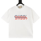 Gucci Interlocking Double G Print Short-Sleeve Top