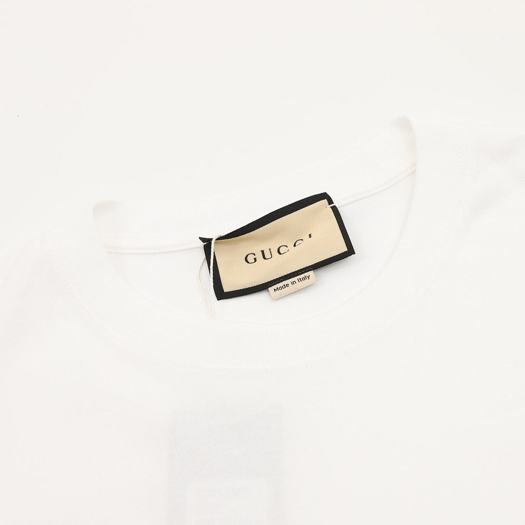 Gucci Interlocking Double G Print Short-Sleeve Top