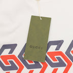 Gucci Interlocking Double G Print Short-Sleeve Top