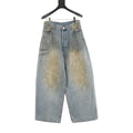 Acne Studios Rhinestone-Embellished Mud-Wash Denim Trousers