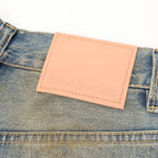 Acne Studios Rhinestone-Embellished Mud-Wash Denim Trousers