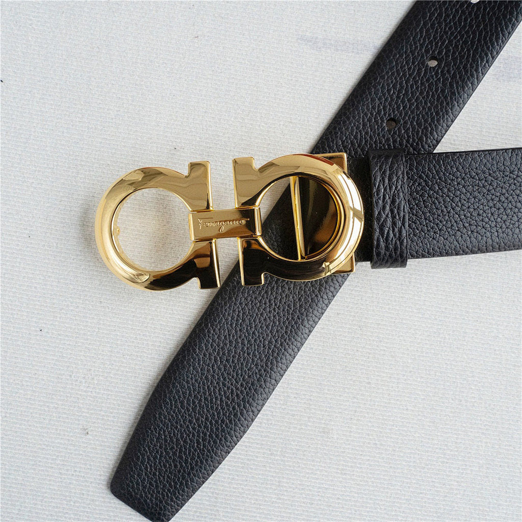 Ferragamo Gancini Belt – Calfskin Leather | Classic