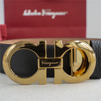 Ferragamo Gancini Belt – Calfskin Leather | Classic