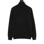 Burberry Black Half-Zip Cashmere Sweater