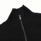 Burberry Black Half-Zip Cashmere Sweater
