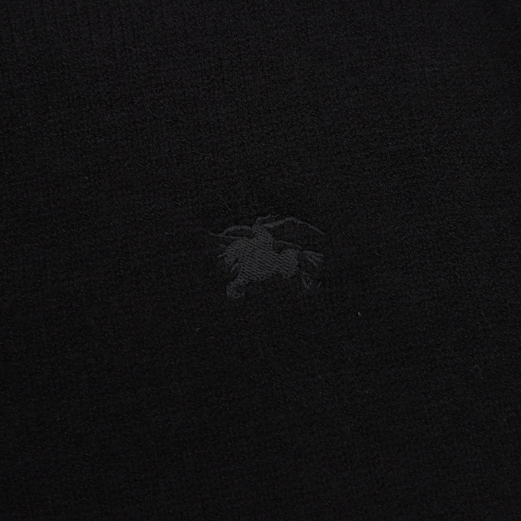Burberry Black Half-Zip Cashmere Sweater