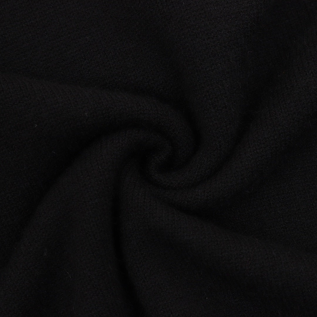 Burberry Black Half-Zip Cashmere Sweater
