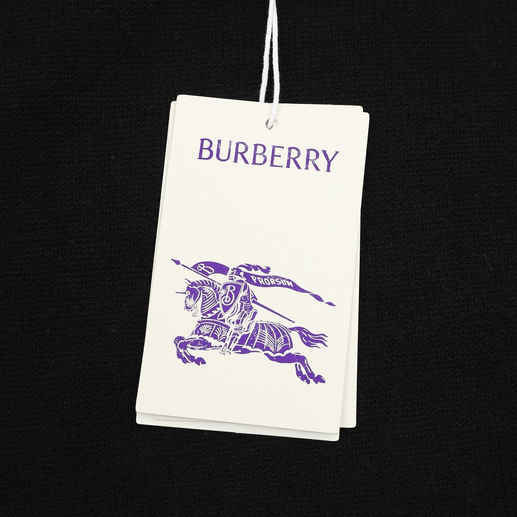 Burberry Black Half-Zip Cashmere Sweater