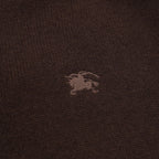 Burberry Dark Brown Half-Zip Cashmere Sweater