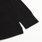 Burberry Black Check-Trim Long-Sleeve Polo Shirt