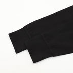 Burberry Black Check-Trim Long-Sleeve Polo Shirt