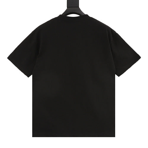 Gucci Double-Image Letter Embroidery Short-Sleeve Top