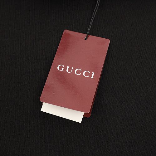 Gucci Double-Image Letter Embroidery Short-Sleeve Top